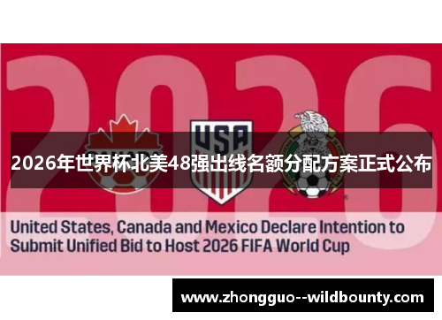 2026年世界杯北美48强出线名额分配方案正式公布 2026年世界杯北美48强出线名额分配方案正式公布